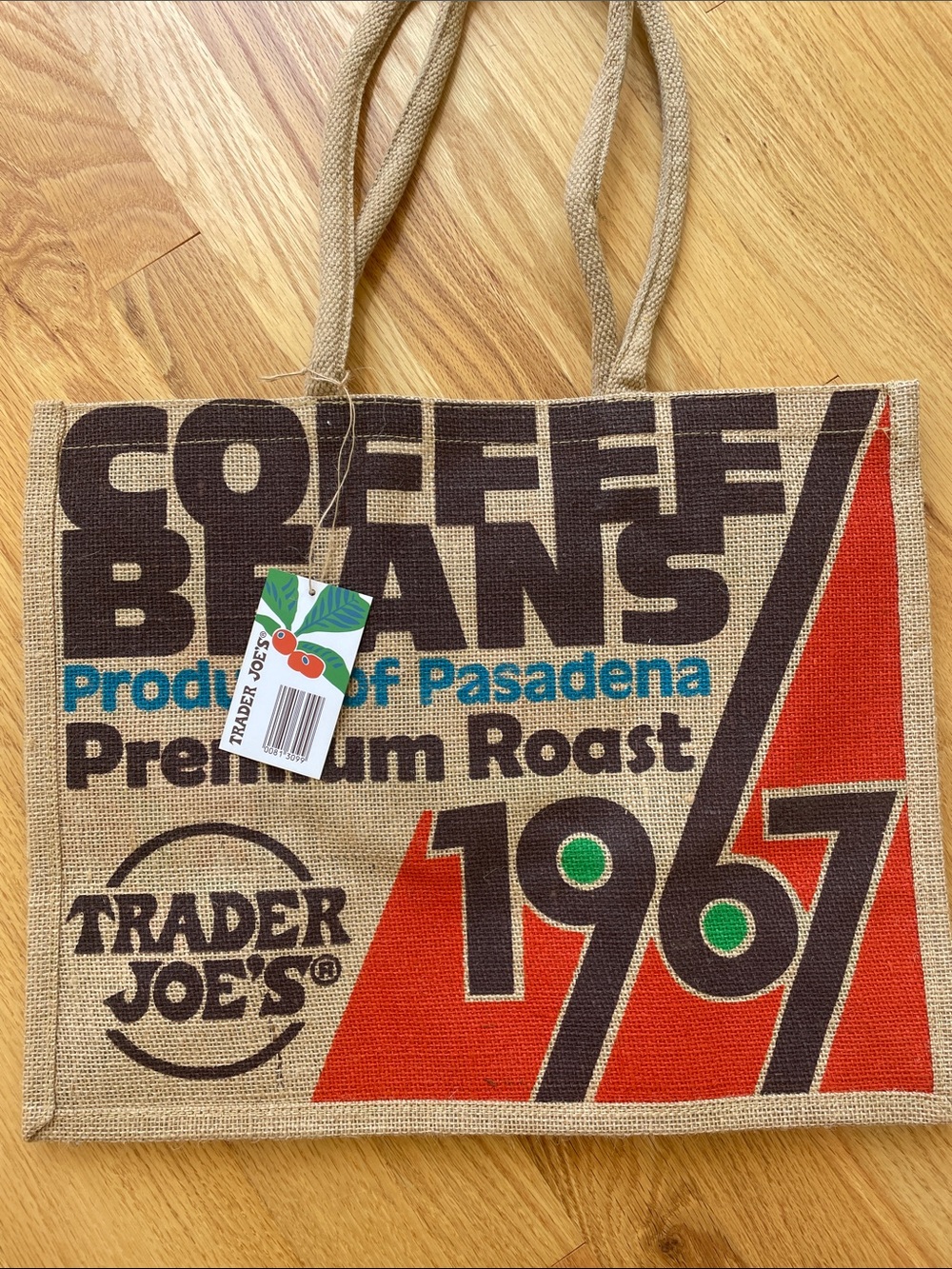 NWT Trader Joe’s jute bag